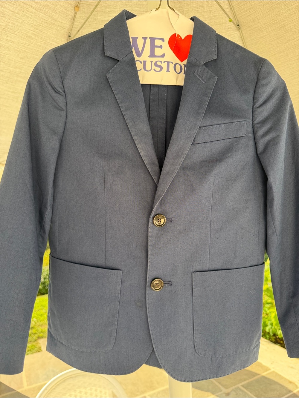 Crewcuts Ludlow Suit Jacket w/ Larusiami Italian Fabric Boys 8